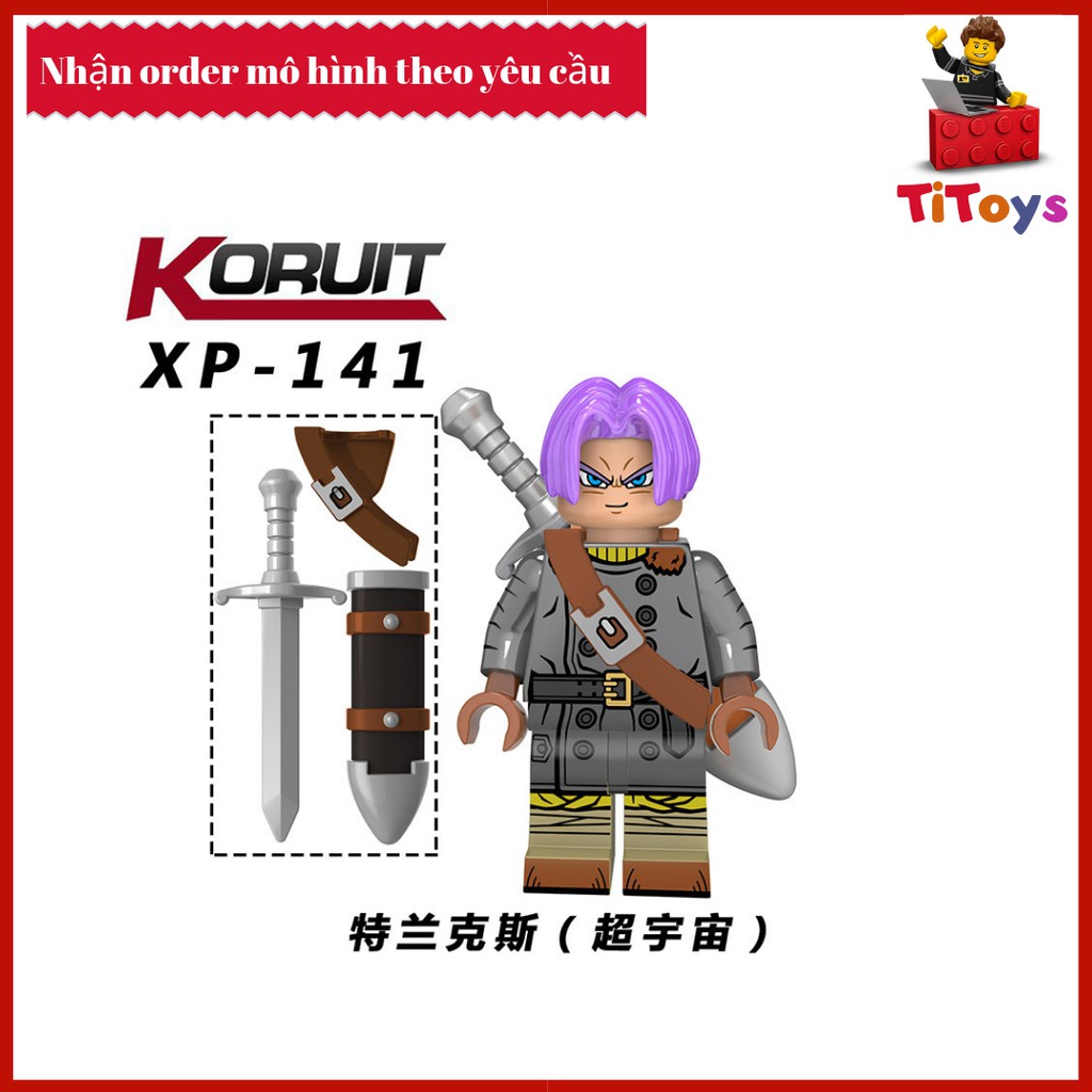 Minifigures Saiyan Trunks - Đồ chơi Lắp ghép Xếp hình Mô hình Mini Dragon Ball KT1020