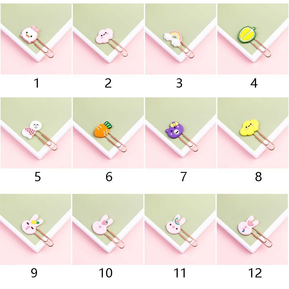 Giá Đỡ Kẹp Giấy Họa Tiết Hoạt Hình Dễ Thương 1 Cái