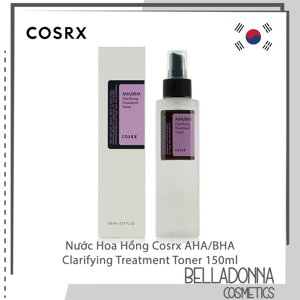 Nước Hoa Hồng Dưỡng Ẩm, Ngừa Mụn Cosrx AHA/BHA Clarifying Treatment Toner 150ml