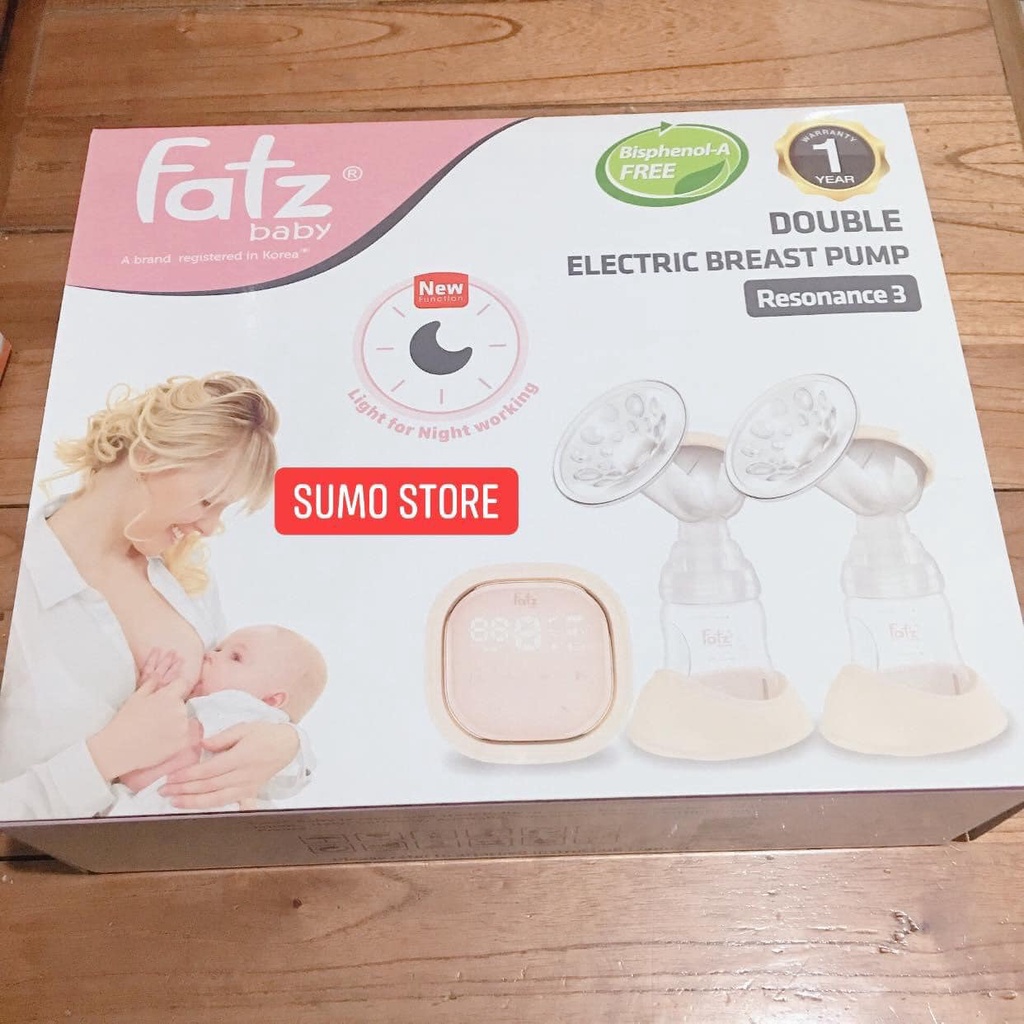 Máy hút sữa điện đôi Resonance 3 FATZ BABY FB1160VN Tặng 30 túi trữ sữa sunmum