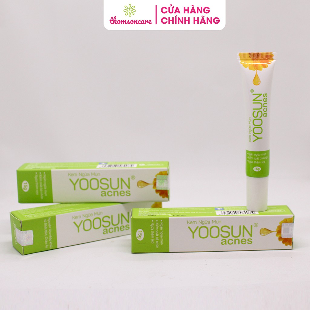 Kem ngăn ngừa mụn Yoosun Acnes - Tuýp 15g từ thảo dược, giúp da hết mụn, mờ sẹo, giảm thâm da