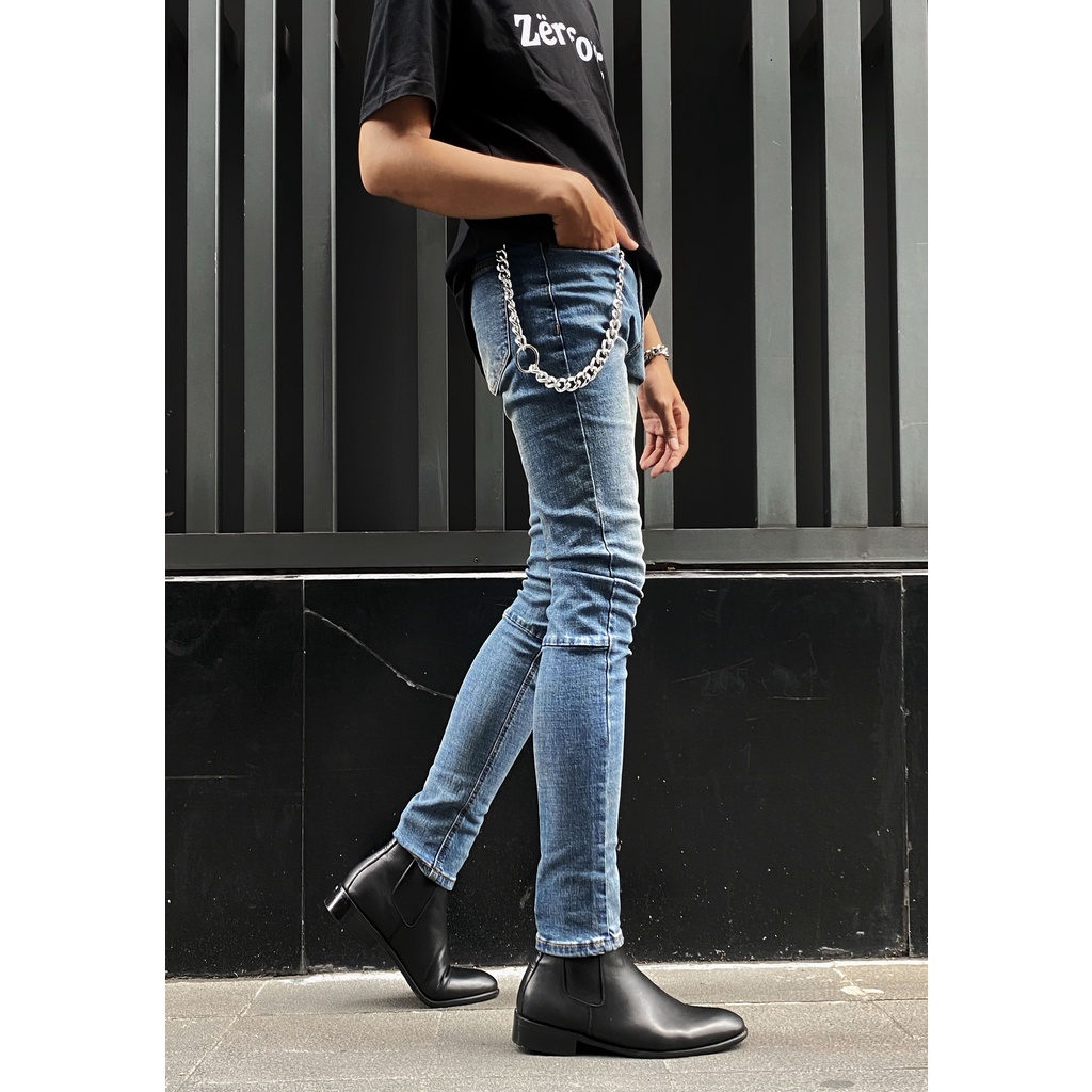 Quần Jeans nam màu xanh đậm