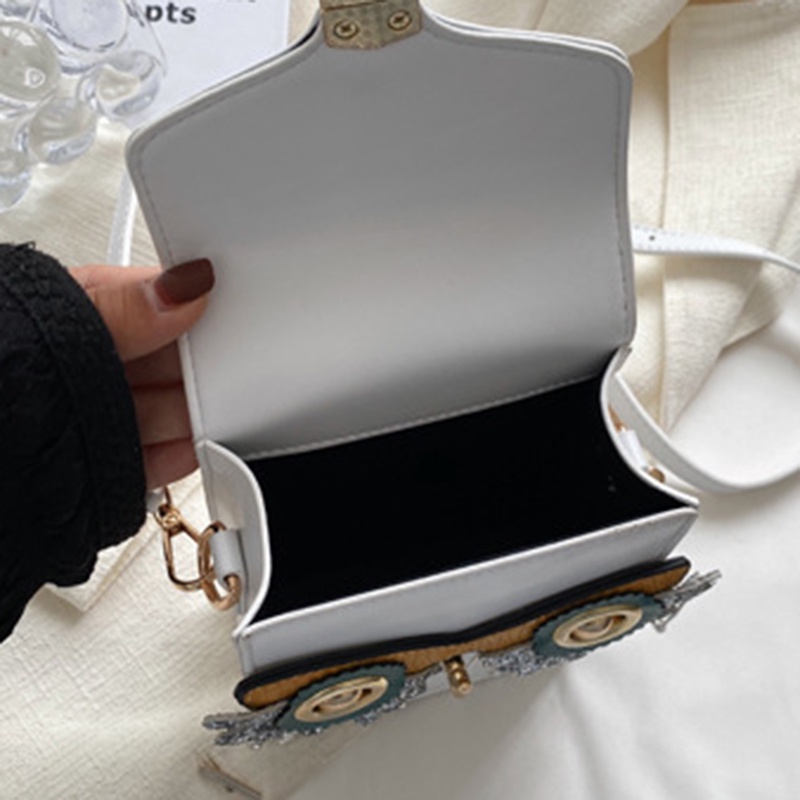 Túi Đeo Vai Hình Vuông Cỡ Nhỏ Phối Tua Rua Thời Trang Cao Cấp Cho Nữ