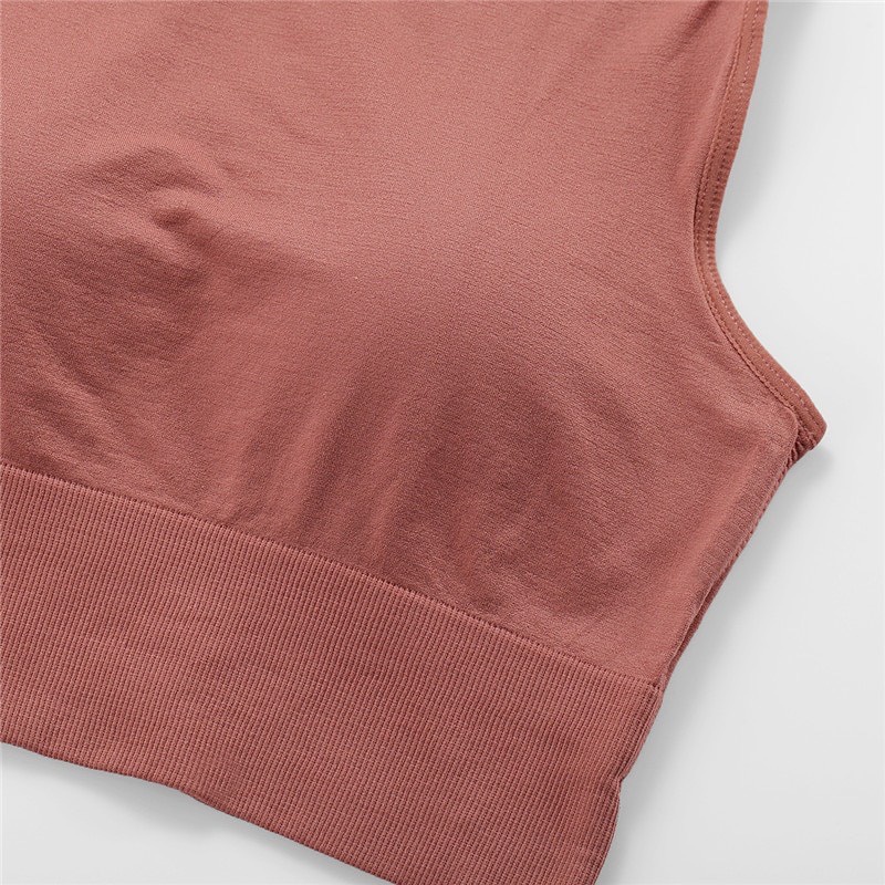 Áo bra tập gym thể thao 3 lỗ chất cotton dày dặn, co dãn kèm mút thoái mái vận động HLBOUTIQUE B6666