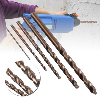 Set 5 Mũi Khoan Xoắn Bằng Thép 1mm 2mm 3mm 4mm 5mm M35