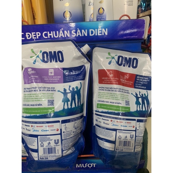 Nước giặt Omo Matic cửa trước khử mùi thư thái , lựu tre 2kg/3.6kg