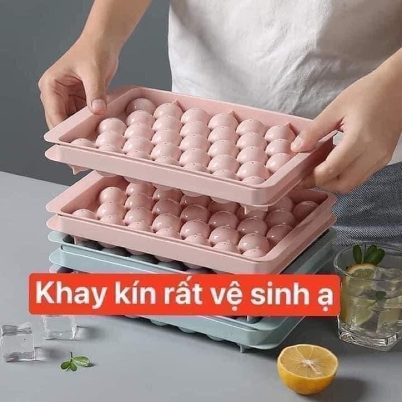 Khay Đá Tròn Thông Minh Thẩm Mỹ Sạch Sẽ