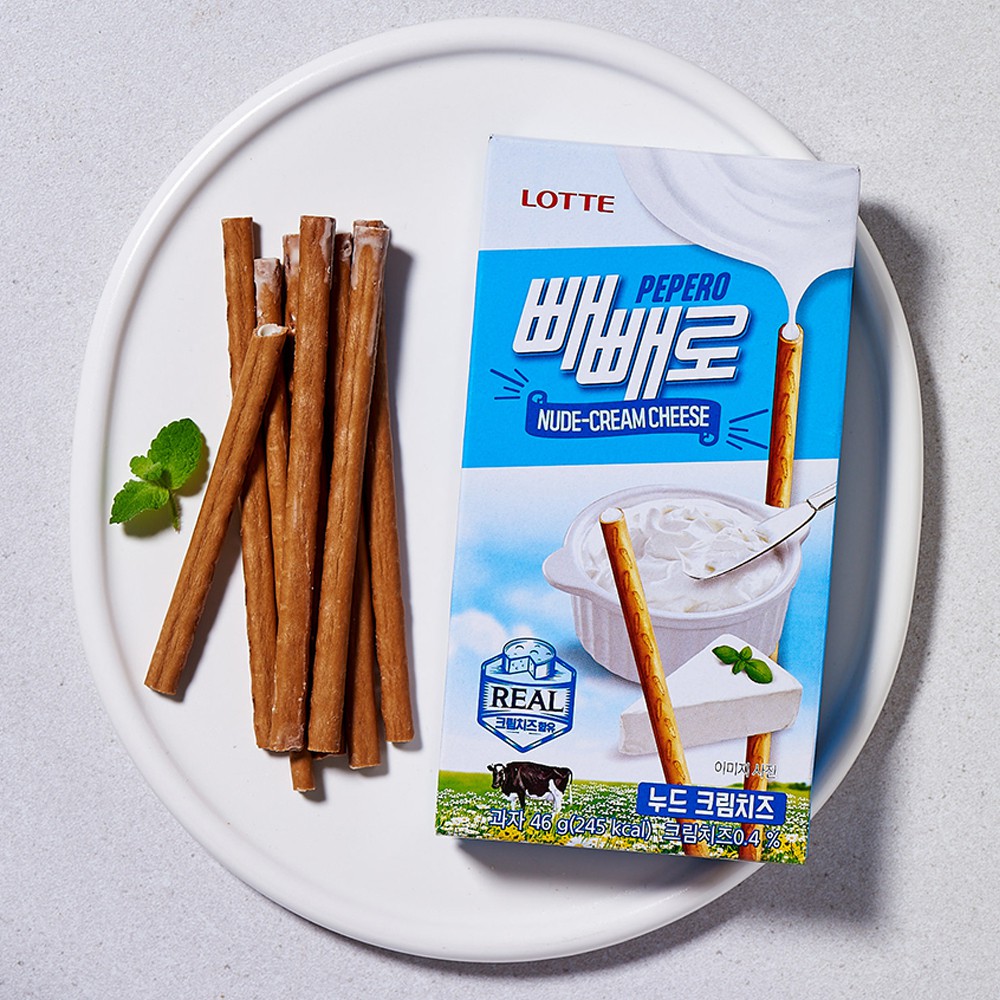 Bánh đũa Pepero vị kem phô mai Lotte Hàn Quốc hộp 46gr