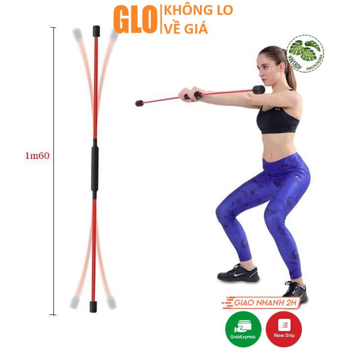 [Hỏa Tốc HCM] Dụng Cụ Fitness Tập Thể Dục, Thanh Rung FLEX BAR Đàn Hồi Tập Gym Đa Năng Làm Gọn Cơ Thể Săn Chắc