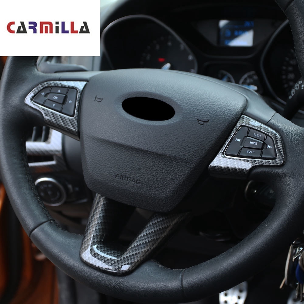 Set 3 nhãn dán trang trí vô lăng xe ô tô Ford ecosport 2018