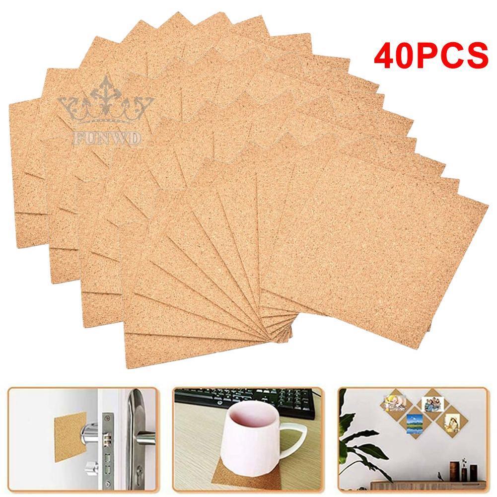 【FUNWD】Square Cork Mat 100MM Thickness Cork Self-adhesive Hot Sale With Back Glue