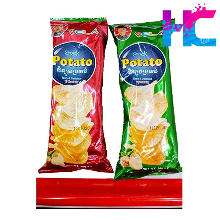 Khoai tây chiên Potato đóng túi ăn siêu ngon.