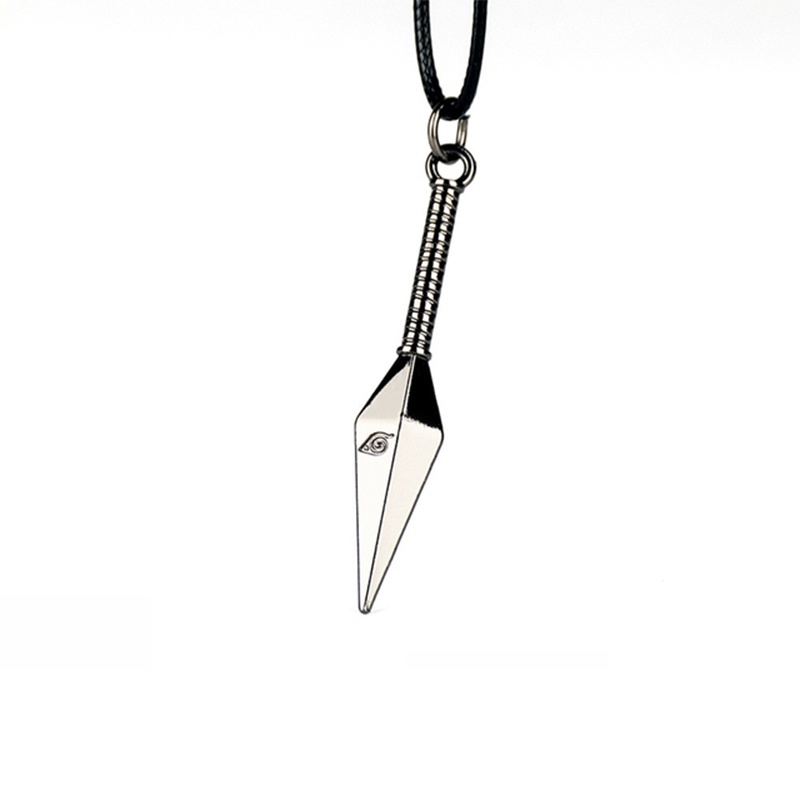 Vòng cổ Mặt Kim Loại Họa Tiết Anime Naruto Akatsuki Shuriken Itachi Kakashi