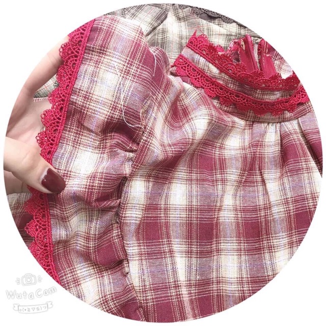 ÁO KẺ BÈO PHA REN