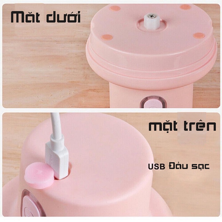 Máy xay mini xay tỏi ớt tiêu dùng pin 250ml