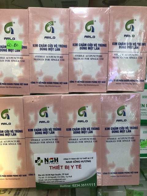 ✅  Kim châm cứu vô trùng dùng một lần KHÁNH PHONG HỒNG kim châm cứu tiệt trùng dạng vỉ ARLO Khánh Phong ARLO