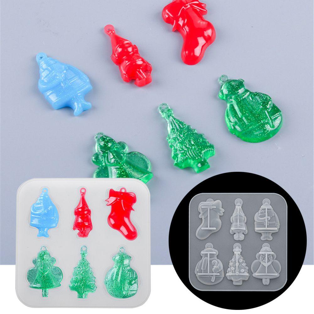 NIUYOU Khuôn Làm Thẻ Treo Trang Trí Cây Thông Noel Bằng Nhựa Epoxy Resin