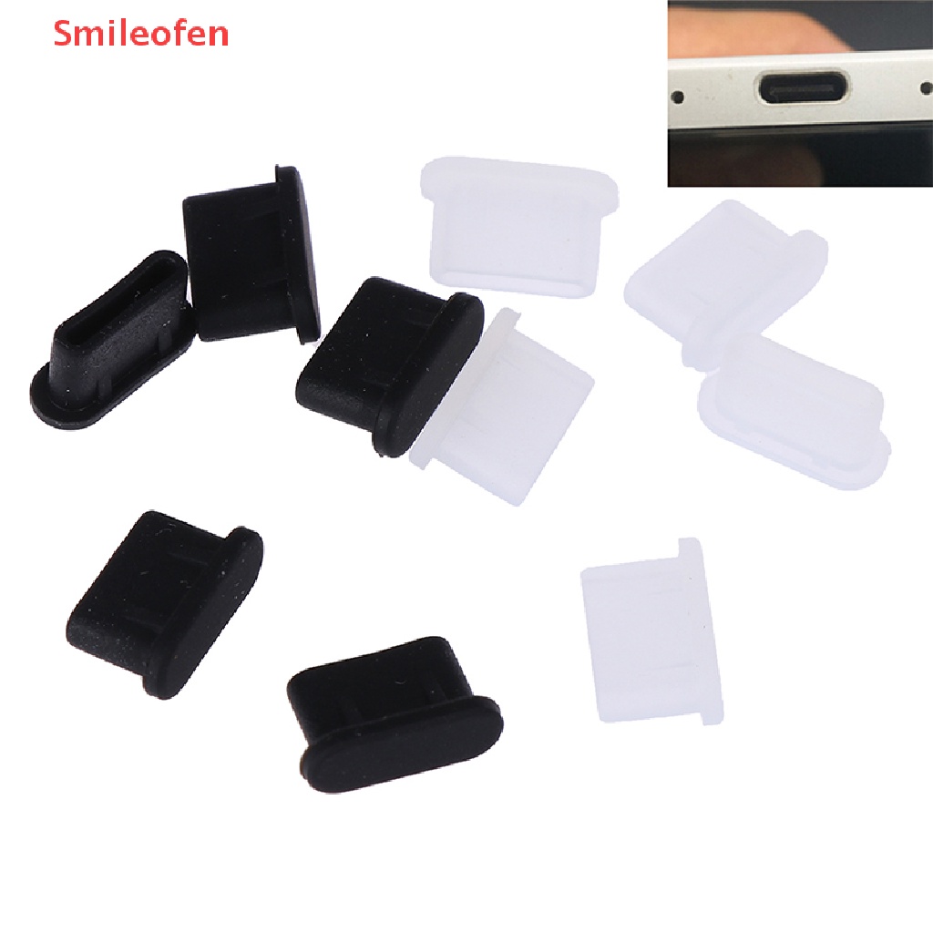 Bộ 5 Nút Bịt Cổng Sạc USB type-c Chống Bụi Tiện Dụng Mới