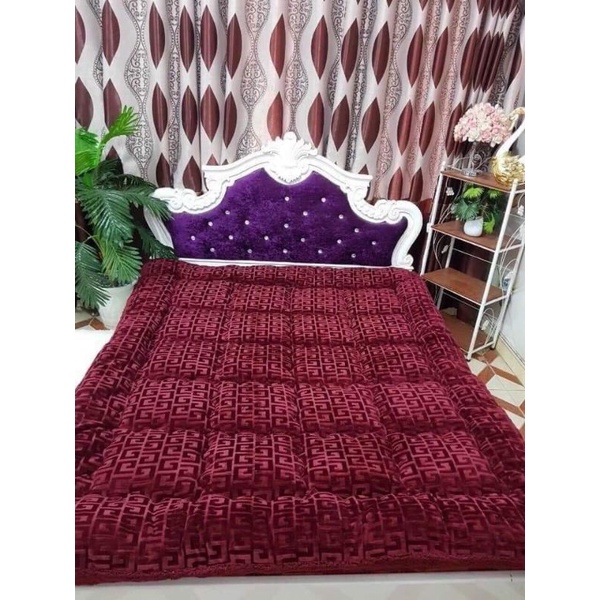Chăn lông cừu mùa đông cao cấp- chăn lông cừu kẻ thừng vân nổi