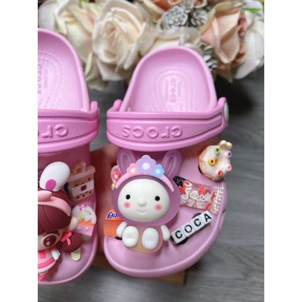 Sẵn Dép hồng có quai hậu kh CoCa