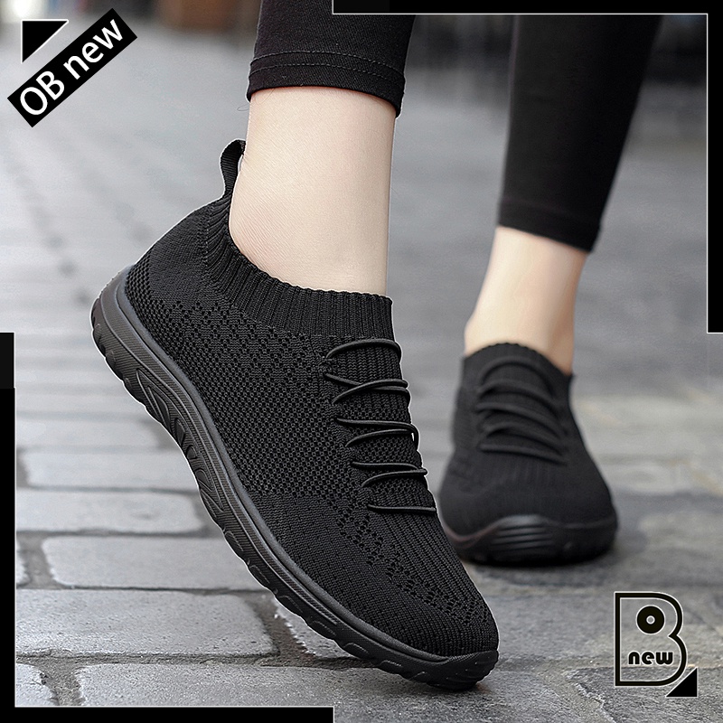 Giày Thể Thao Nữ Đế Bằng Thoáng Khí Size 35-43