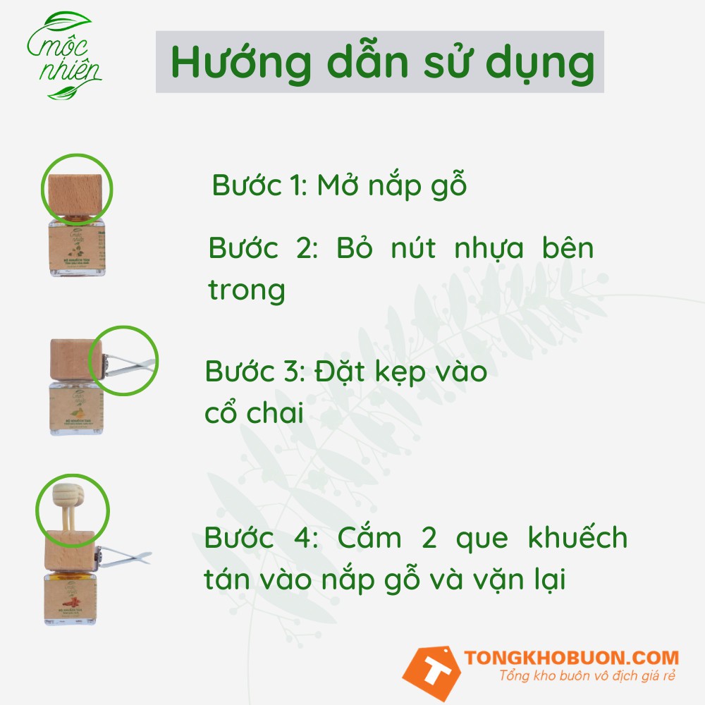 Tinh dầu thơm kẹp cửa gió điều hòa ô tô, quạt, điều hòa không khí