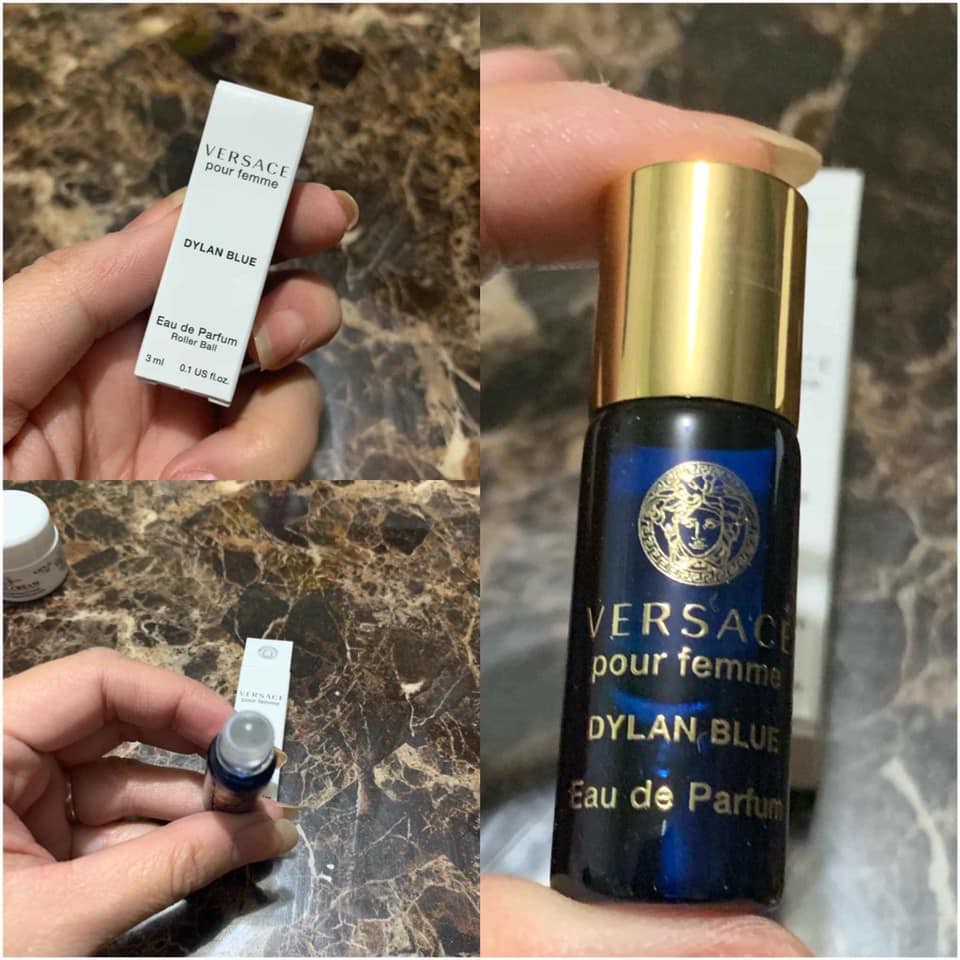 Nước hoa Versace DYLAN BLUE pour femme dạng lăn mini 3ml