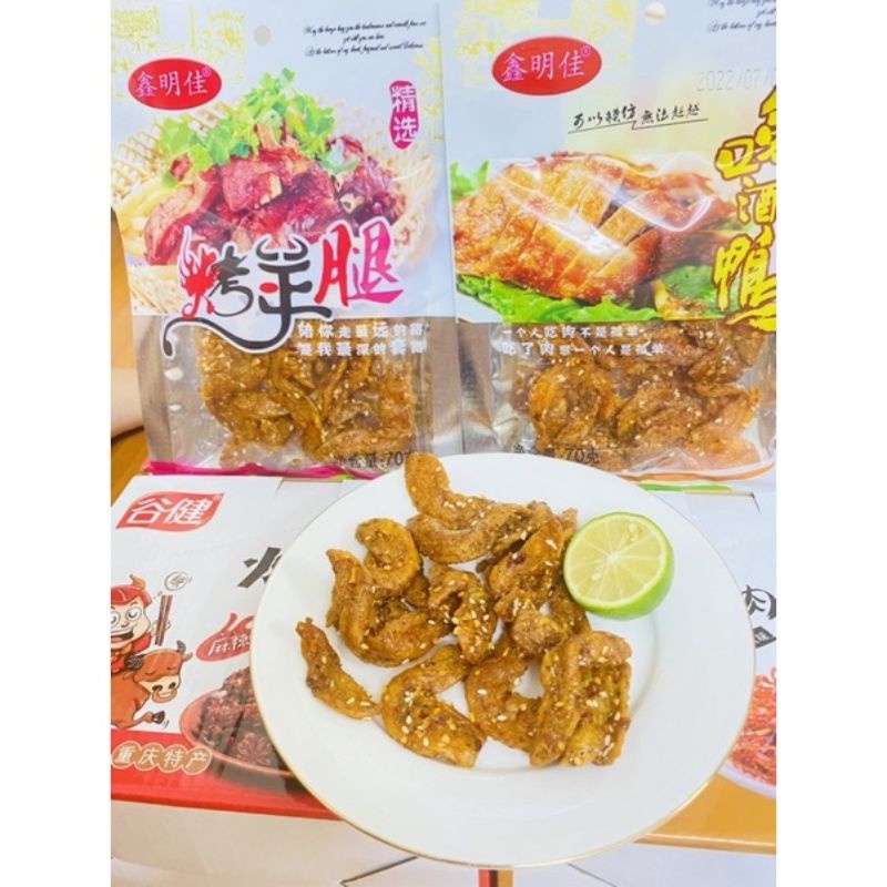 Thịt vịt/ thịt dê cay tê tẩm vừng