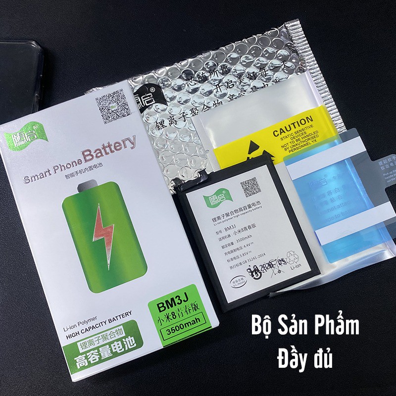 Pin Suiqi Li-ion thay thế cho Xiaomi Mi 8 Lite (BM3J) 3500mAh