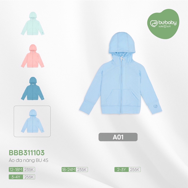 Giảm 10%Bu baby! Áo khoác đa năng - áo chống nắng cho các bé!
