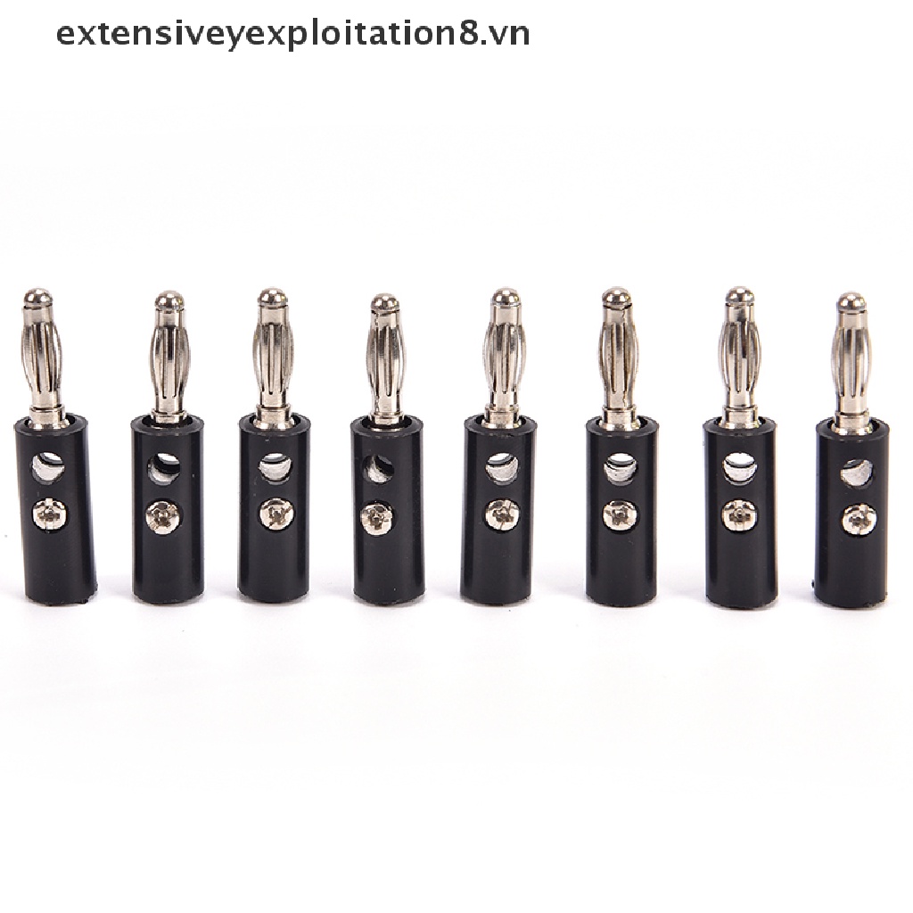 Set 20 Phích Cắm Bắp Chuối Bằng Nhựa Mạ Vàng Chuyên Dụng Cho Loa Âm Thanh