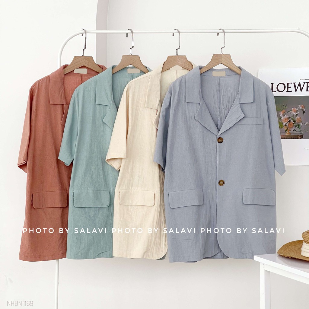 ÁO BLAZER TAY NGẮN HÀN XẺNG NHBN 1169 | BigBuy360 - bigbuy360.vn