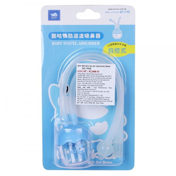 Dụng cụ không chứa BPA hút mũi bằng dây silicone mềm KUKU KU5342