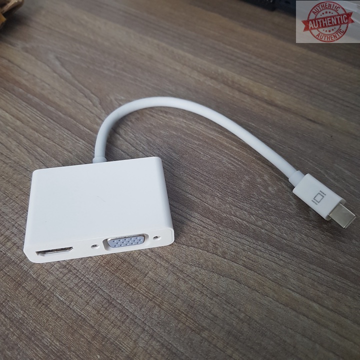 Cáp Thunderbolt - Mini Displayport to HDMI + VGA LSHV01 4k 30hz và VGA cho laptop Dell, HP, Asus