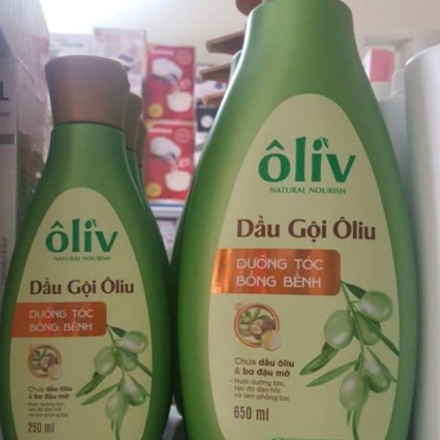 Dầu gôi OliU.chai 250ml(65k).chai 650ml(135k)