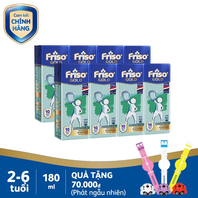 Combo 2 Lốc Sữa Bột Pha Sẵn Friso Gold 180ml ( tặng quà)