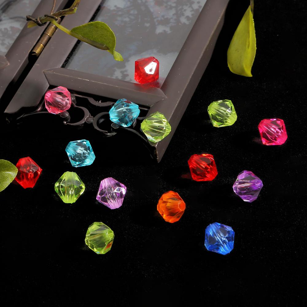 Bộ 50-500 hạt đá nhiều màu sắc kích thước 4 / 6 / 8 / 10mm dùng làm trang sức đẹp mắt 5301