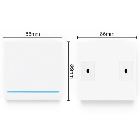 Nút nhấn công tắc điều khiển đèn từ xa dán tường không dây phát sóng RF 433MHz.