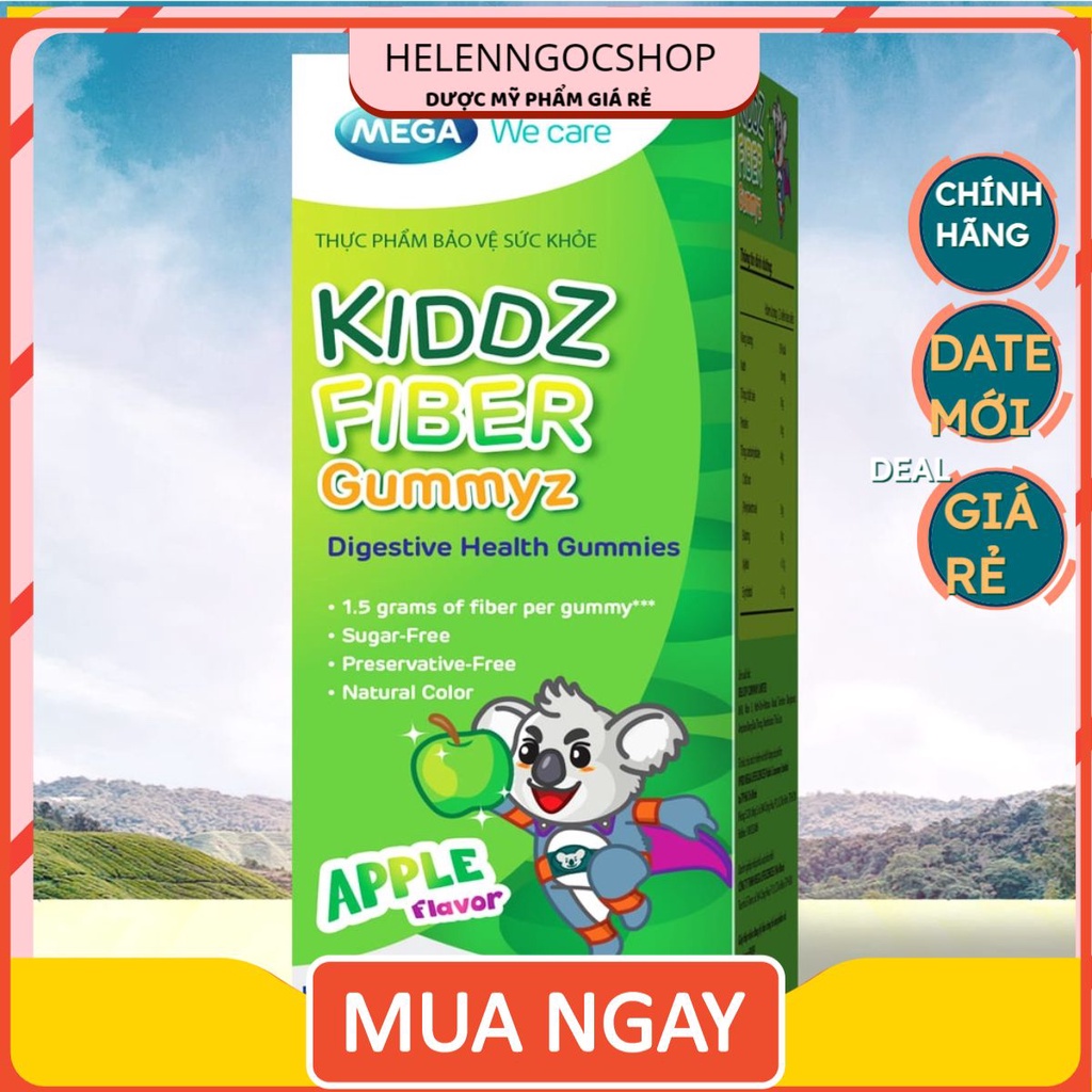 Kẹo dẻo KIDDZ FIBER Gummyz - Hỗ trợ bổ sung chất xơ cho trẻ
