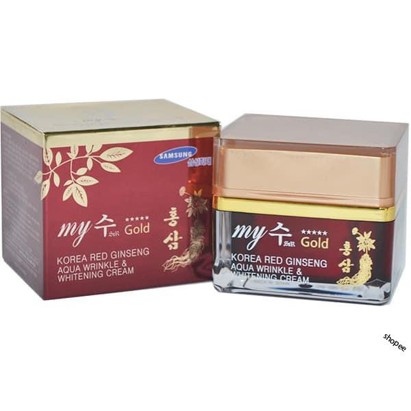 zo555 KEM HỒNG SÂM HÀN QUỐC MY GOLD KOREA RED GINSENG WHITE CREAM