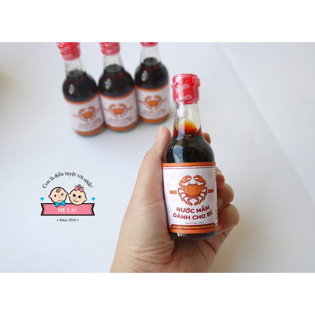 [Lê Gia] Nước mắm cho bé ăn dặm từ 6 tháng tuổi, chai 60ml