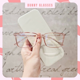 Gọng kính nhựa dẻo nam nữ Kính Mắt Bunny dáng mắt vuông cơ bản dễ đeo màu sắc thời trang 2222