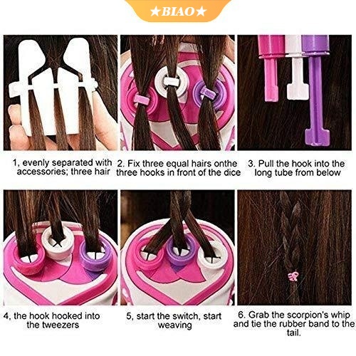 Máy tết tóc tự động thời trang diy dành cho bé gái