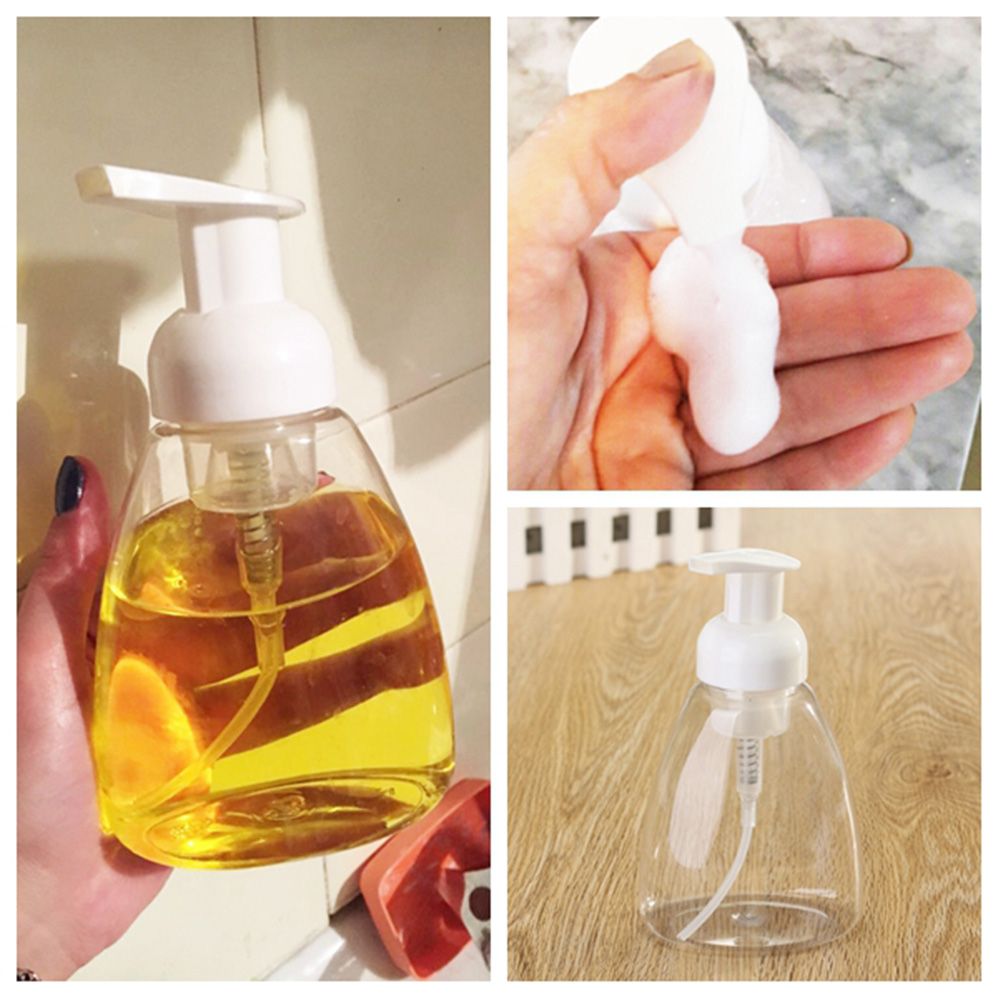(Hàng Mới Về) Chai Nhựa Rỗng 300ml Dùng Đựng Xà Phòng / Sữa Tắm Tiện Dụng
