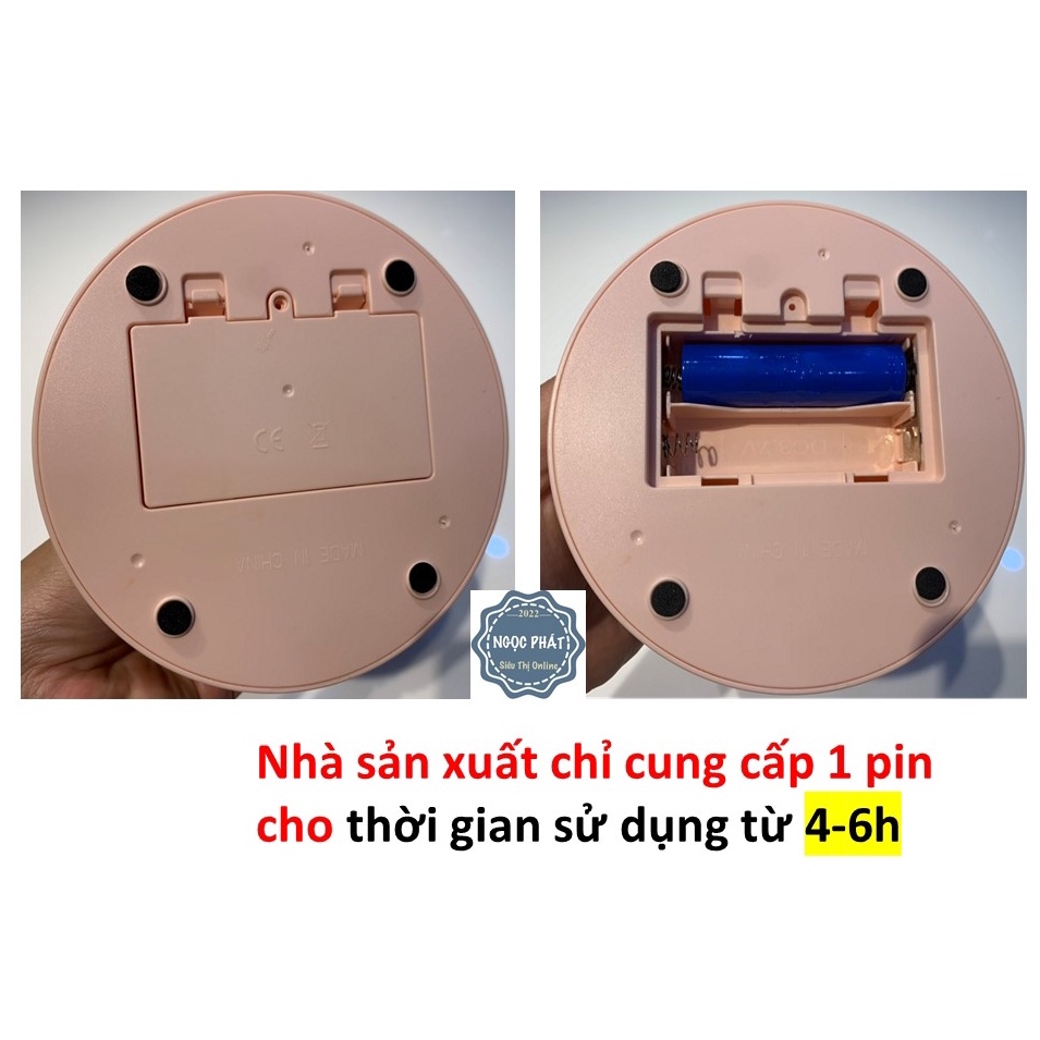 QUẠT SẠC ĐỂ BÀN TÍCH ĐIỆN - XOAY - GẬP - CÓ ĐÈN-THỜI GIAN SỬ DỤNG LÂU