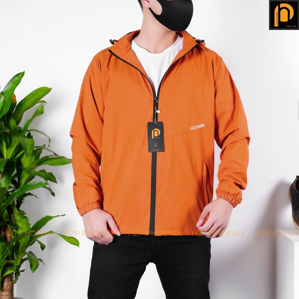 Áo khoác gió nam 2 lớp, áo gió nam cao cấp chất liệu vải gió tráng bạc chống nước có túi đựng tiện dụng