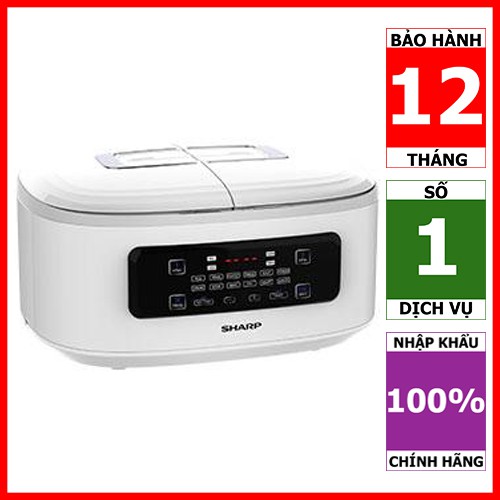 [Mã ELHADEV giảm 4% đơn 300K] KN-TC50VN-SL | KN-TC50VN-WH | Nồi đôi đa năng Sharp (Hàng chính hãng – BH 12 tháng)