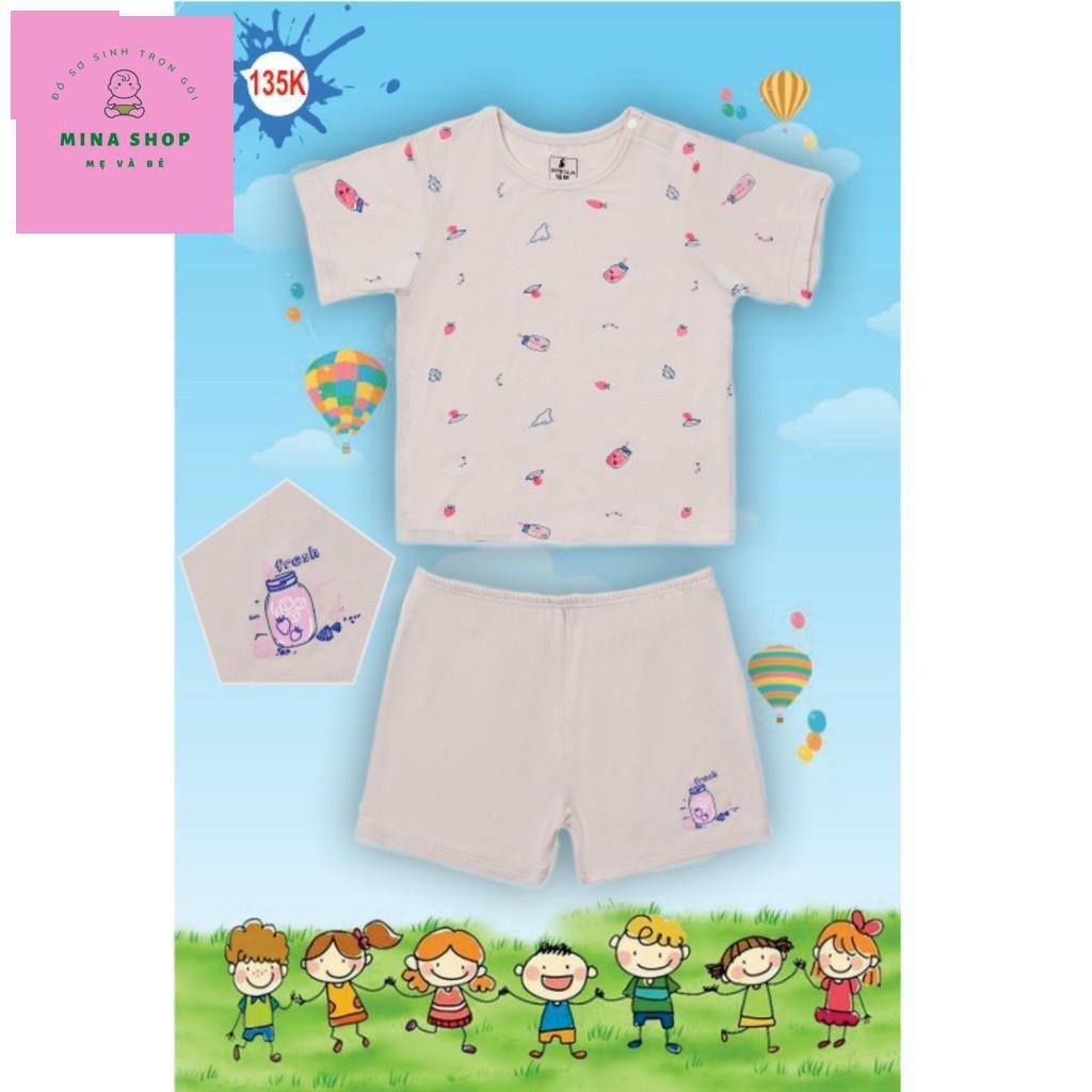 [HÀNG CHÍNH HÃNG] Bộ Cộc Tay sợi vải tre Bambola cho bé trai bé gái từ 6M-24M, quần áo trẻ em, sơ sinh đẹp