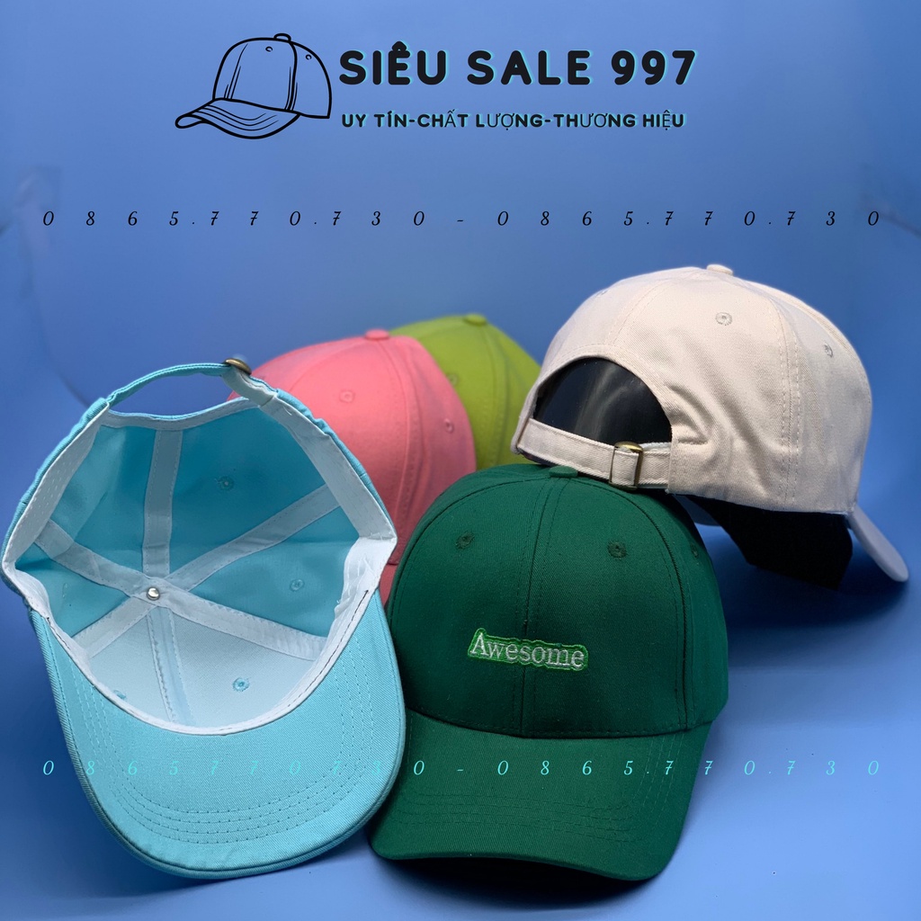 NÓN KẾT NHUNG THÊU Awesome MẪU MỚI HOT THỜI TRANG NAM NỮ HOT HIT UNISEX FORM CHUẨN ĐẸP