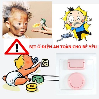Bịt ổ điện cách nhiệt cao cấp giữ an toàn cho bé, gia đình có quai tháo dễ dàng
